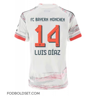 Bayern Munich Luis Diaz #14 Udebanetrøje Dame 2025-26 Kortærmet Bayern Munich Luis Diaz #14 Udebanetrøje Dame 2025-26 Kortærmet